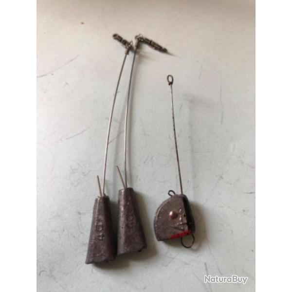 3 plomb lancer bateau avec avan�on 4 gr d�montable p�che truite lemer