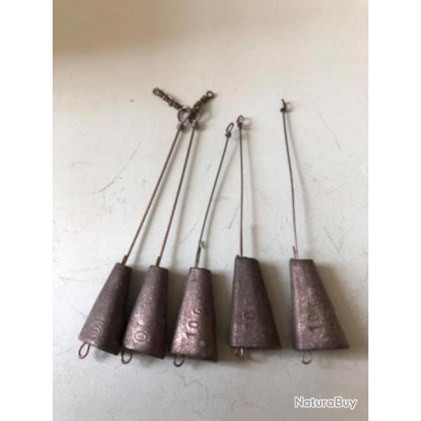 5 plomb lancer bateau avec avan�on 10 gr d�montable p�che truite