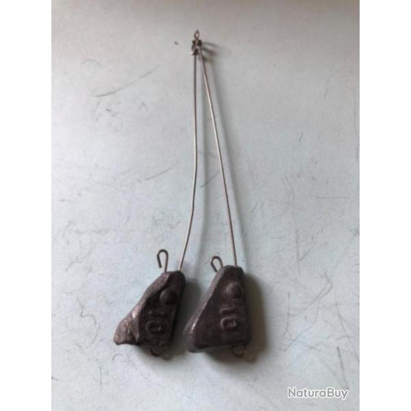 2 plomb lancer bateau moyen avec avan�on 10 gr d�montable p�che carnassier lemer