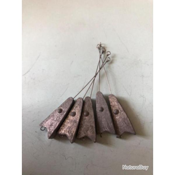 5 plomb lancer t�te de poisson avec avan�on 7 gr d�montable p�che truite lemer
