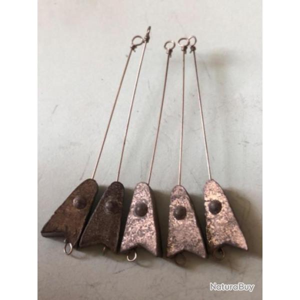 5 plomb lancer t�te de poisson pm avec avan�on 4 gr d�montable p�che carnassier lemer