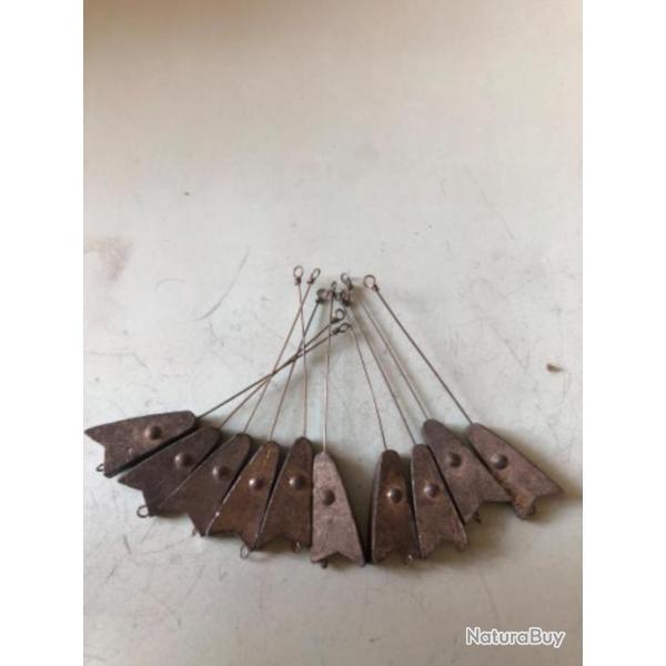 10 plomb lancer t�te de poisson mm avec avan�on 5 gr d�montable p�che truite lemer