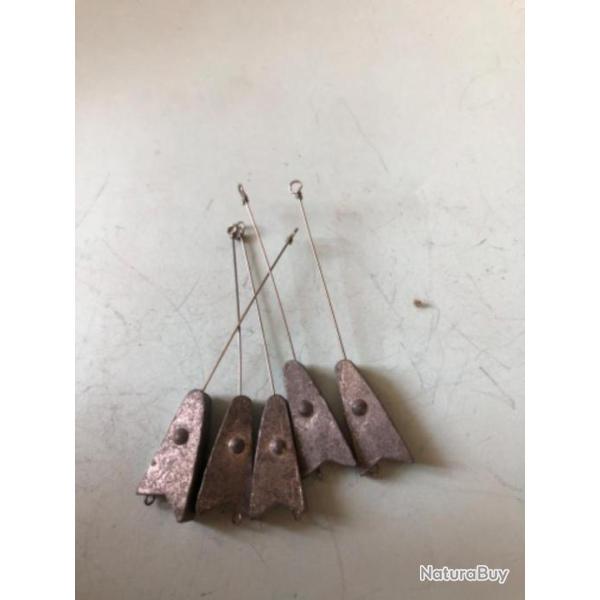 5 plomb lancer t�te de poisson mm avec avan�on 5 gr d�montable p�che truite lemer