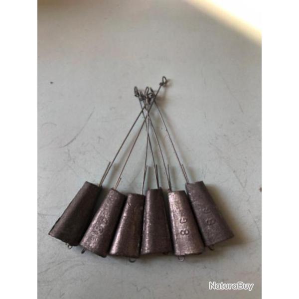 6 plomb lancer bateau avec avan�on 8 gr d�montable p�che truite lemer