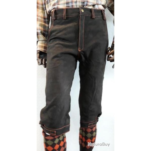 KNICKERS CUIR DE BUFFLE MARRON T52