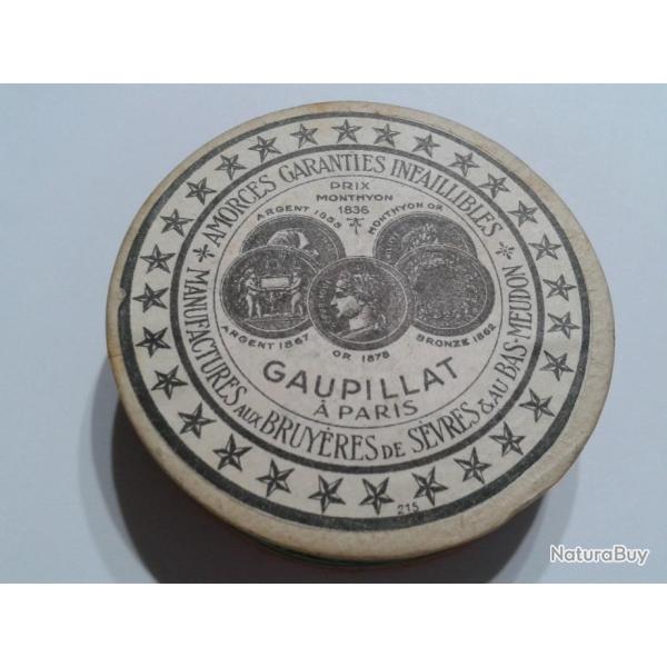 Rare Boite Non ouverte 100 Amorces G�velot-Gaupillat Calibre 60 Chapeaux fendus en 4