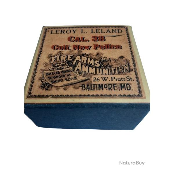 38 CNP (Colt New Police) : Reproduction boite (vide) LEROY LELAND 9470626 (USA)