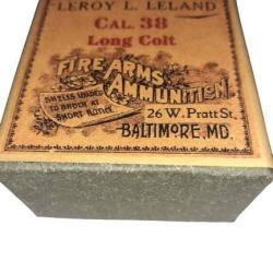 38 Long Colt: Reproduction boite (vide) LEROY LELAND 9470635 (USA)