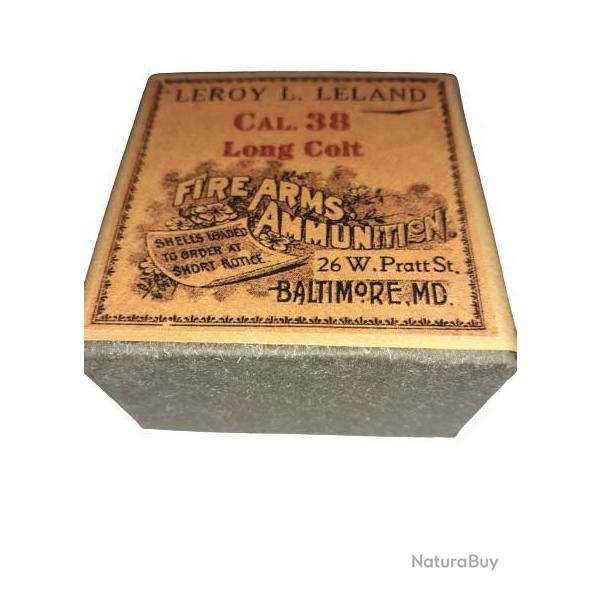 38 Long Colt: Reproduction boite (vide) LEROY LELAND 9470635 (USA)