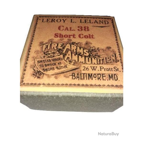 38 Short Colt: Reproduction boite (vide) LEROY LELAND 9470641 (USA)