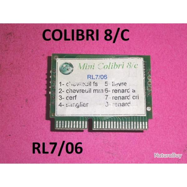carte  puces COLIBRI 8/c rfrence RL7/06 - VENDU PAR JEPERCUTE (S9L31)
