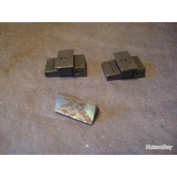 lot de deux hausses et un point de mire 7x65 a identifier