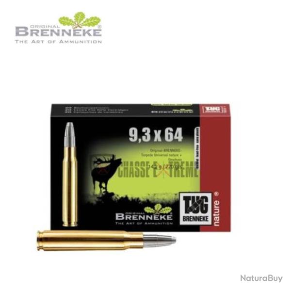 20 Munitions BRENNEKE TUG Nature 220gr Cal 9,3x74R