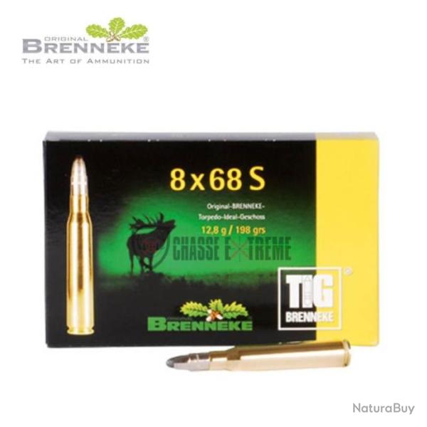 20 Munitions BRENNEKE TIG 198gr Cal 8x68S