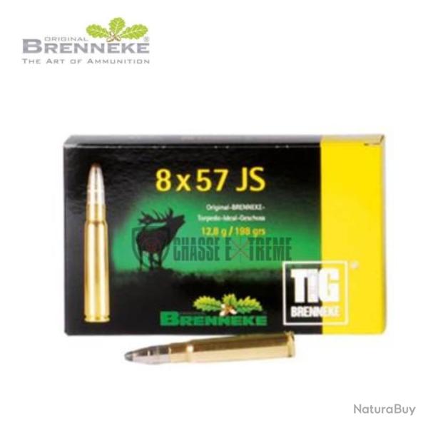 20 Munitions BRENNEKE TIG 198gr Cal 8x57IS (ou JS)