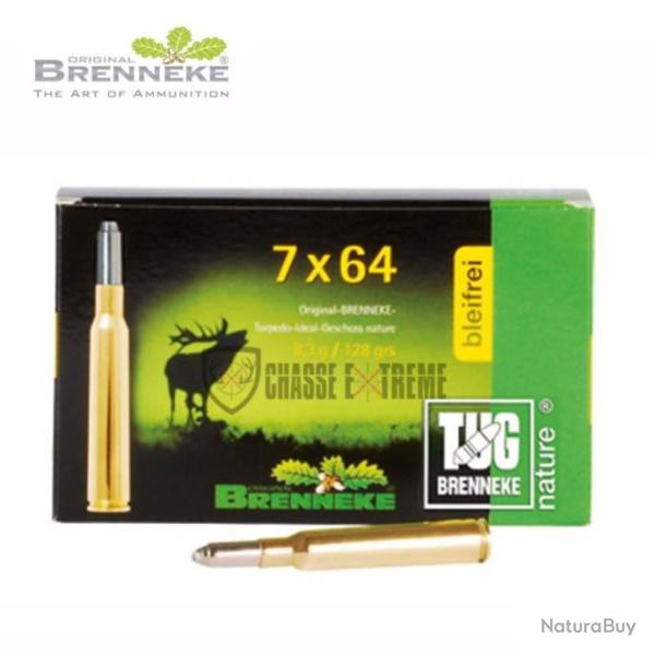 20 Munitions BRENNEKE TIG Nature 128gr Cal 7x64