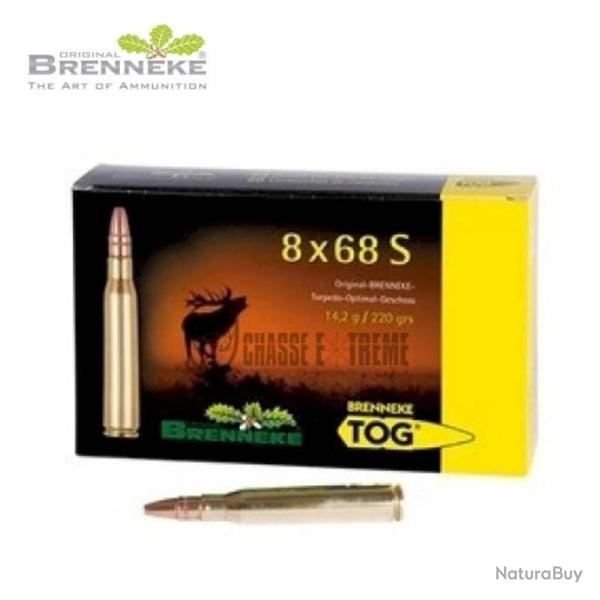 20 Munitions BRENNEKE TOG 220gr Cal 8x68S