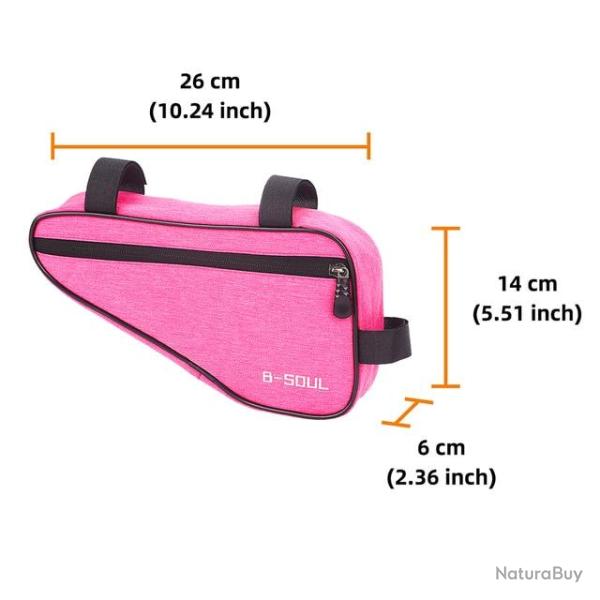 Sac de v�lo Triangle V.Rose Rouge