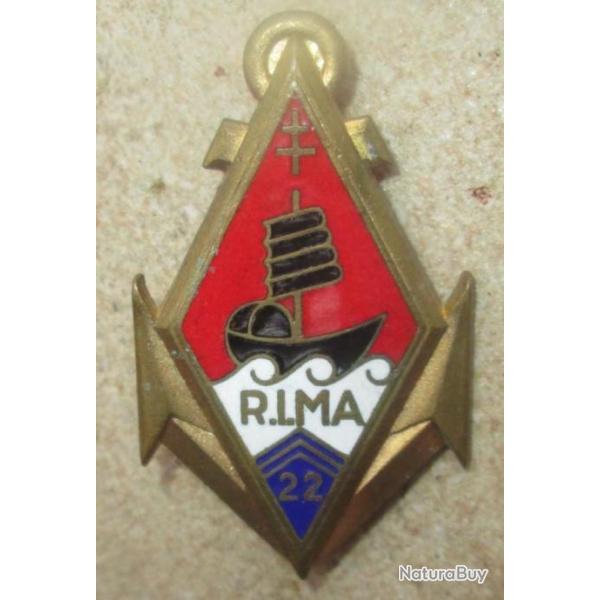 22� R�giment d'Infanterie de Marine, �mail, grosses lettres