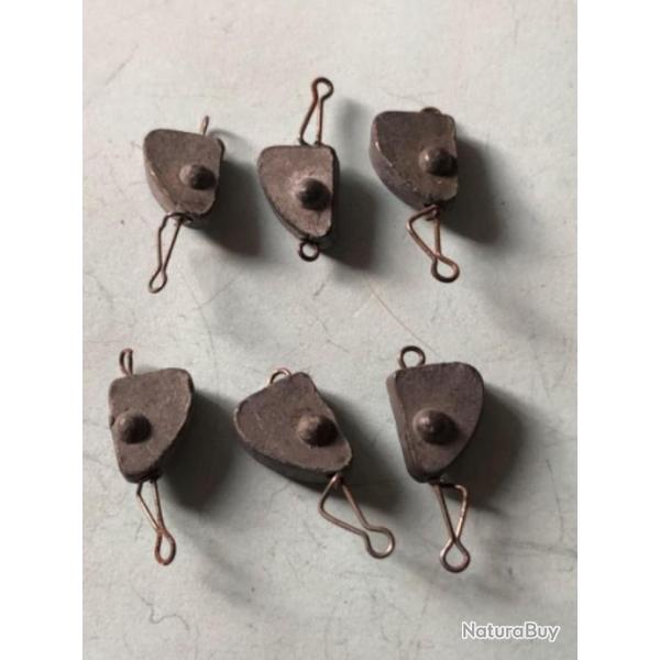6 plomb lancer bateau a anneau 5 gr p�che carnassier lemer