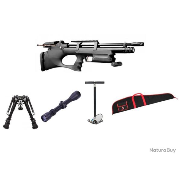 KRAL BREAKER S. carabine PCP 6,35 mm 19,9 juil + barre anti-bombe Zasdar 275 Bar + lunette Mildot-2