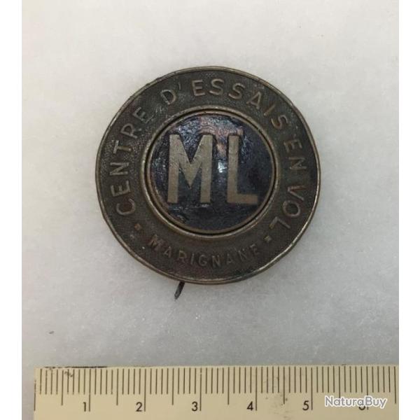 FRANCE - BADGE DE LAISSER PASSER DU CENTRE D'ESSAI EN VOL DE MARIGNANE (obsol�te)
