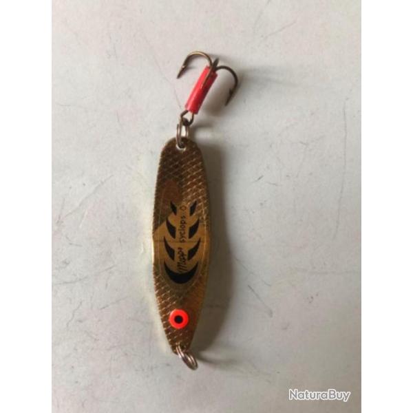 1 cuill�re syclop N 0 , 5 cm, 8 gr, or noir , p�che carnassier MEPPS