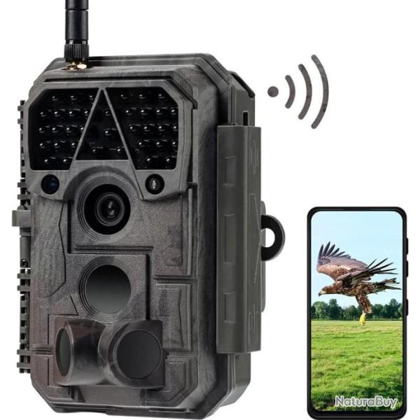 Camera de Chasse Pi�ge Auto WiFi App 32MP 1296P Vid�o avec 30m Infrarouge Vision Nocturne