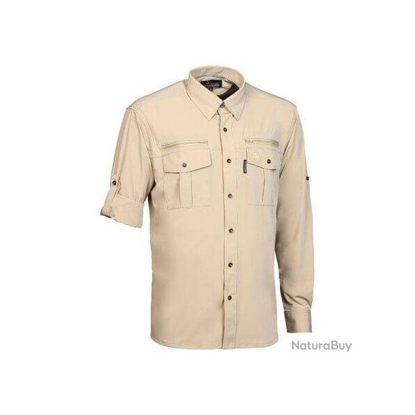 Chemise � manches longues Anti tique beige Verney Carron
