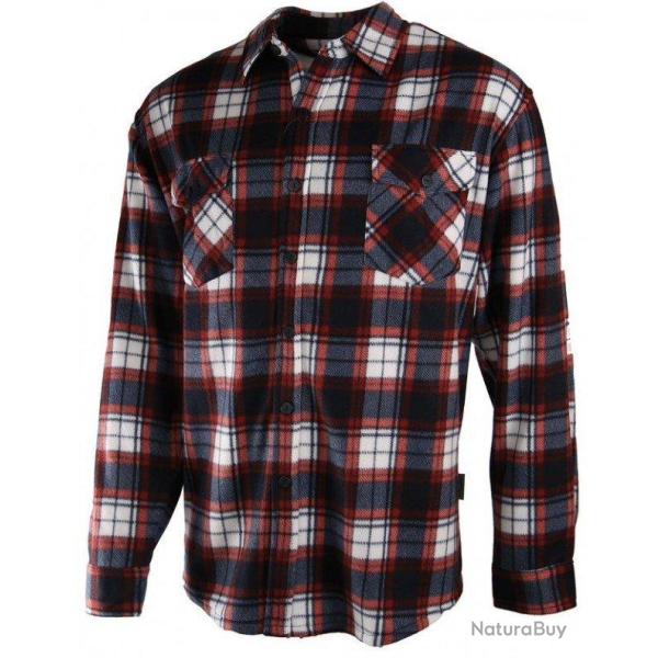 Chemise polaire � carreaux bleue rouge Treeland