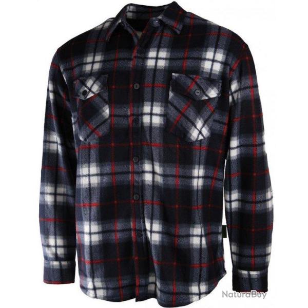 Chemise polaire � carreaux bleueTreeland