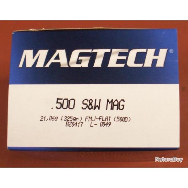 cartouches 500 sw magtech FMJ 325 GRS
