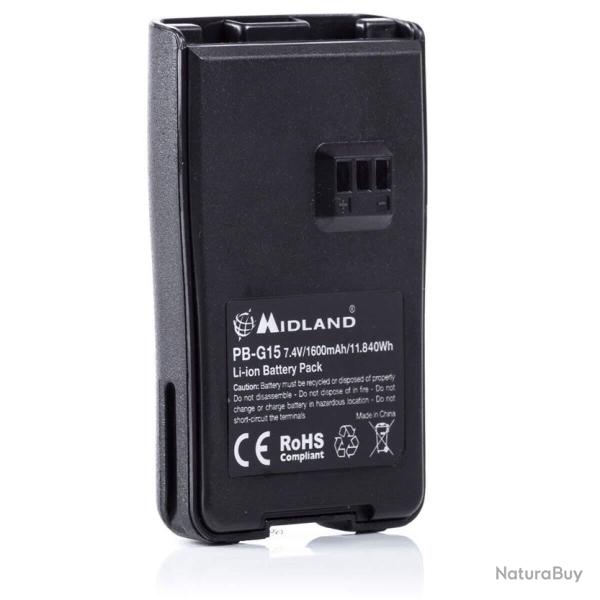 Batterie Li-Ion 1600 PB-g15 Midland G15, G15 Pro et G18
