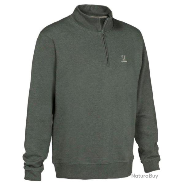 Pull zipp� col montant kaki PERCUSSION