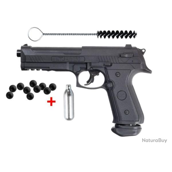 Promo jusqu'au 31/11/2022 PACK PISTOLET ALFA 1.50 CO2 C50 + 1 Sparclette Co + 50 billes Caoutchouc