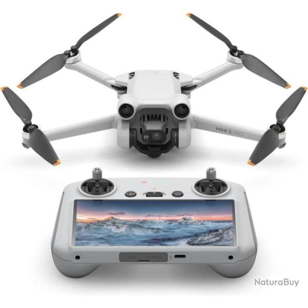 Drone Camra Lger et Pliable avec Vido 4K/60Ips Photo 48MTemps de Vol de 34 Min Dtection Obstacle
