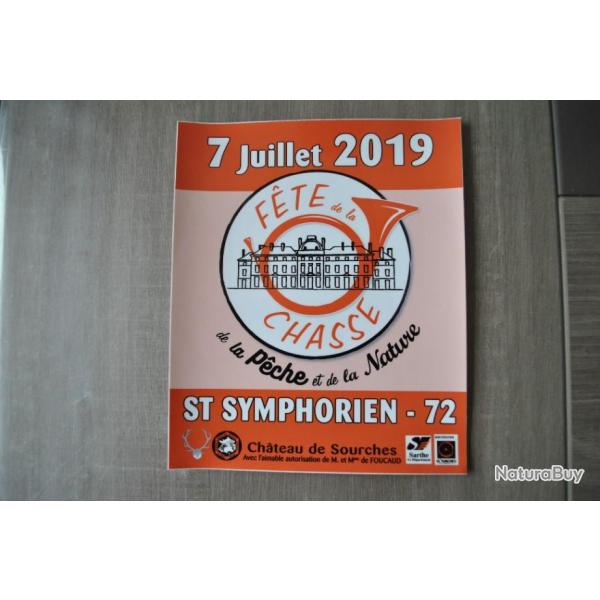 autocollant chasse fete de la chasse 72