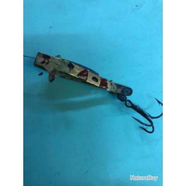 1 leurre heli devon 4 cm 7 gr d�cor� p�che ancien collection truite
