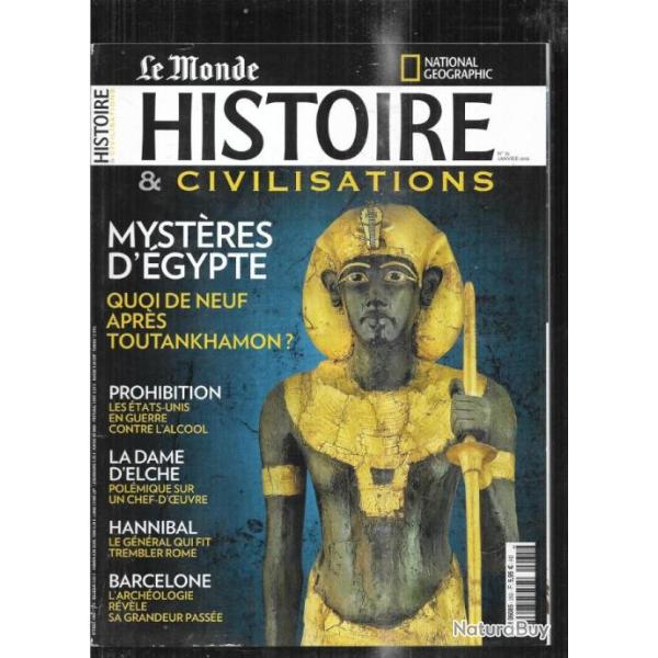 le monde histoire et civilisations 35 hannibal, prohibition , myst�res d'�gypte, dernier samourai