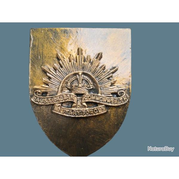 Blason Artisanal des Forces Australienne WW1 avec accroche au dos