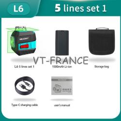 Niveau Laser Pro 5 Lignes Auto Nivelant -L6 Set 1 20260729082517