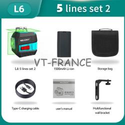 Niveau Laser Pro 5 Lignes Auto Nivelant -L6 Set 2