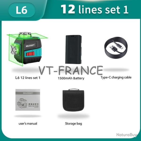 Niveau Laser Pro 12 Lignes Auto Nivelant -L6 Set 1 20260729082517