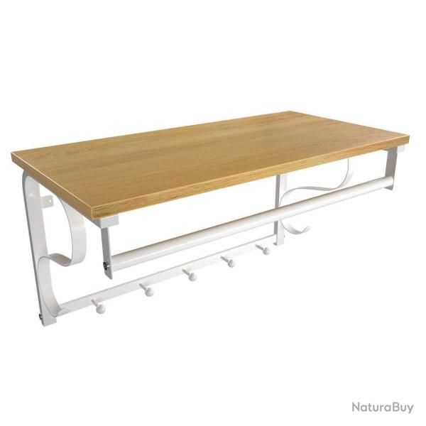 Porte-manteau mural avec �tag�re de rangement �tag�re murale avec crochets �tag�re murale avec trin