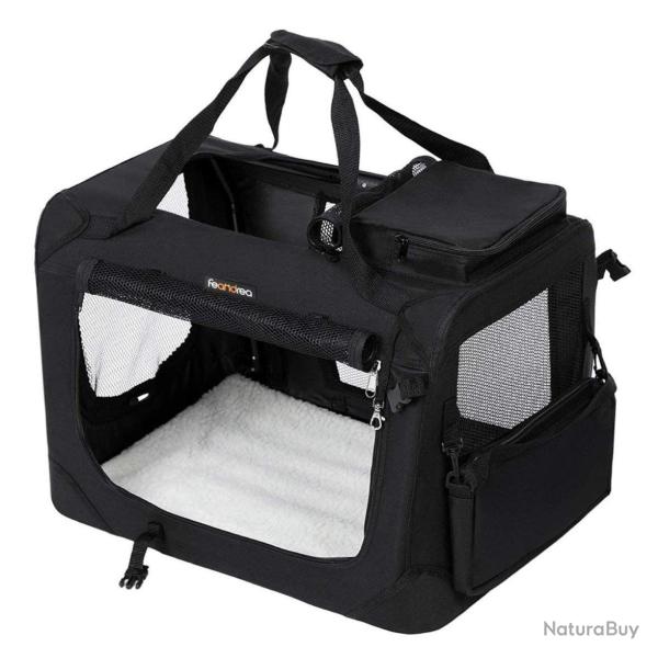 Sac de transport pour chien animal domestique taille XXL noir 12_0001251