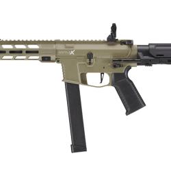 R&eacute;plique AEG LT-35 Gen2 9mm Battle X PDW Couleur Tan pack complet 1,0J