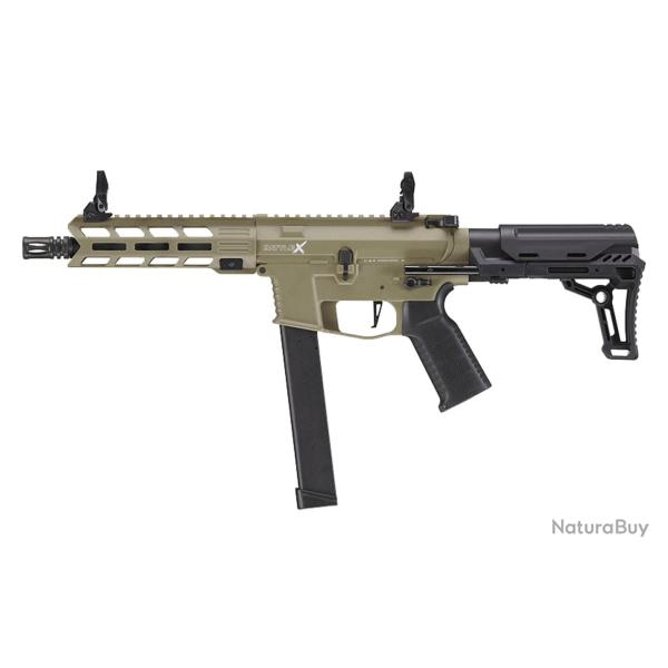 R�plique AEG LT-35 Gen2 9mm Battle X PDW Couleur Tan pack complet 1,0J