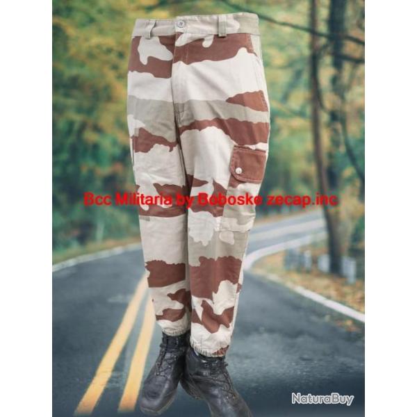 Treillis  Fran�ais camouflage d�sert - Taille 76-M Taille civile 36 Taille S
