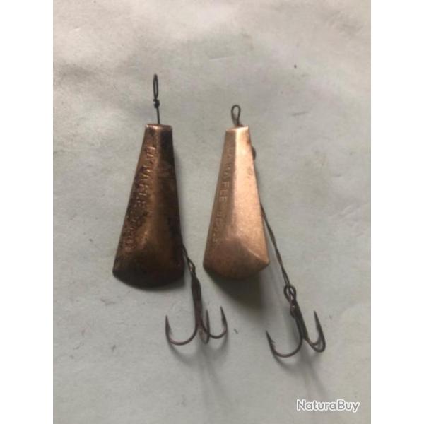 2 cuill�re argent 3 cm la rafle p�che carnassier occasion collection