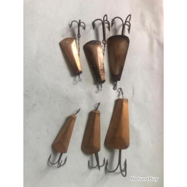 6 cuill�re argent et or  la rafle p�che carnassier occasion collection